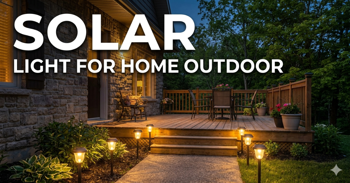 Solar Lights for Home Outdoor