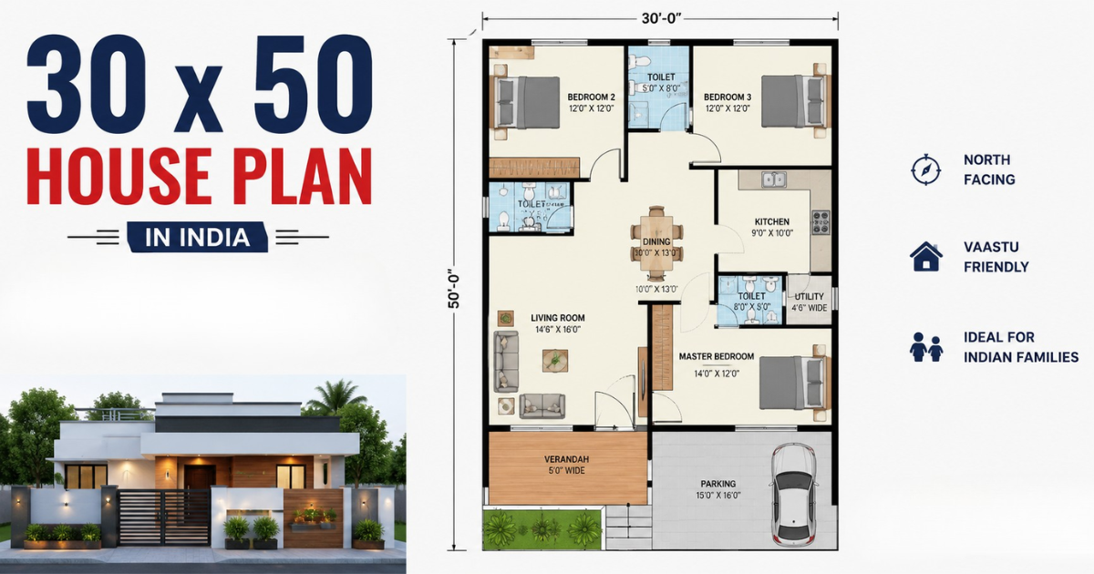 30 50 house plan for genius