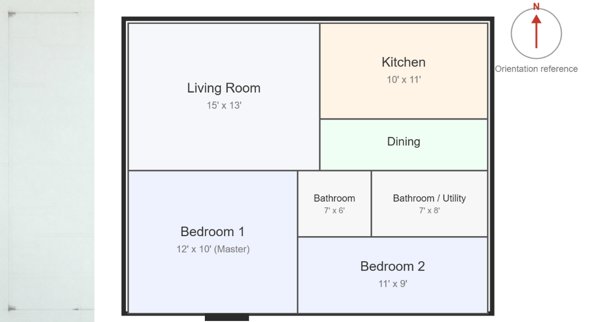 1000 square feet house plan for smart thinking