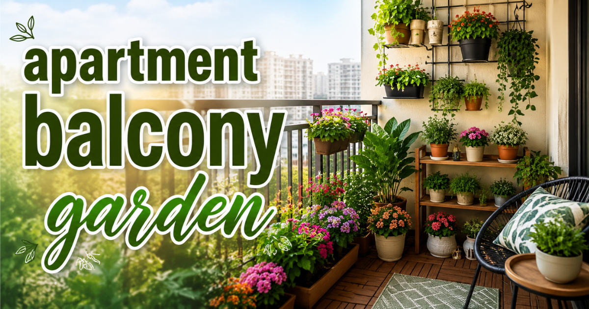 apartment balcony garden for beauty