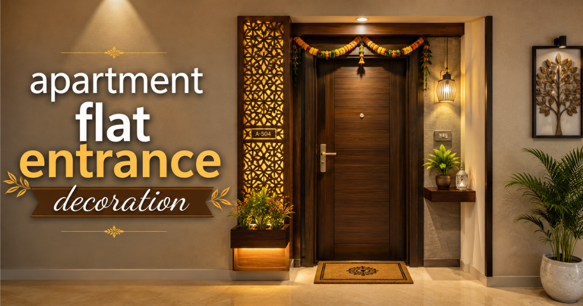 apartment flat entrance decoration