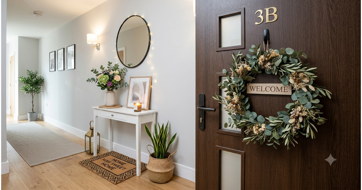 apartment flat entrance decoration