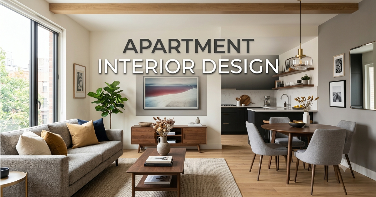modern living room apartment interior design India