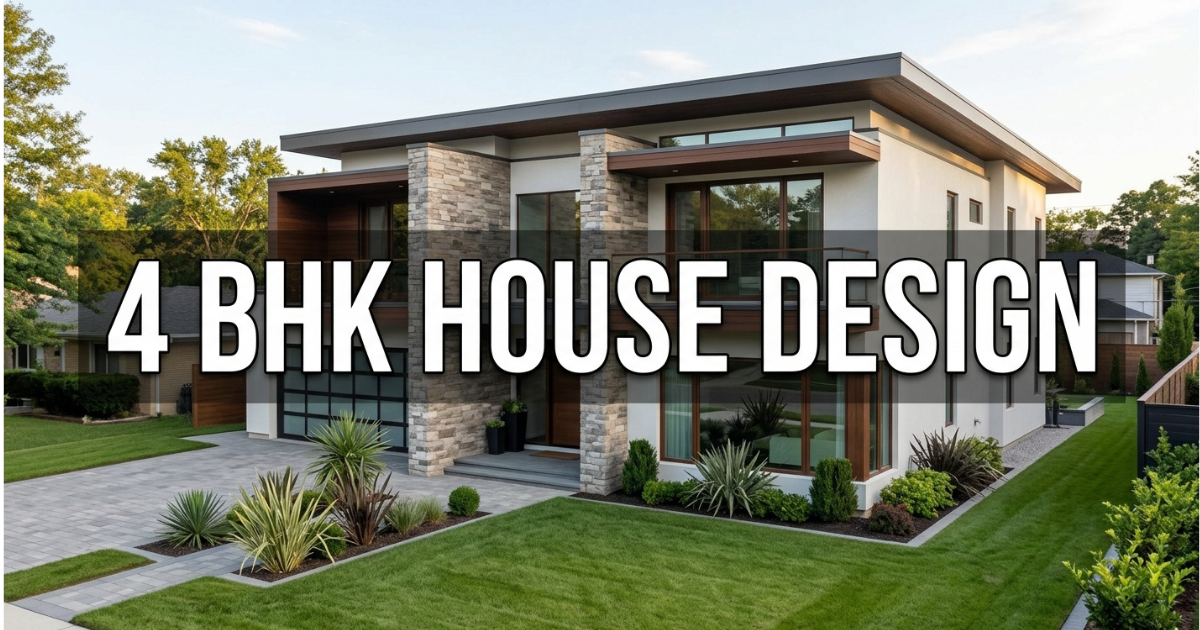 4 bhk house design offer privacy