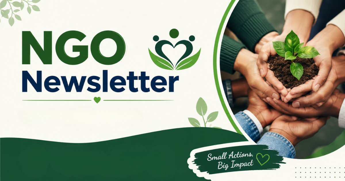 NGO Newsletter in which people can trust