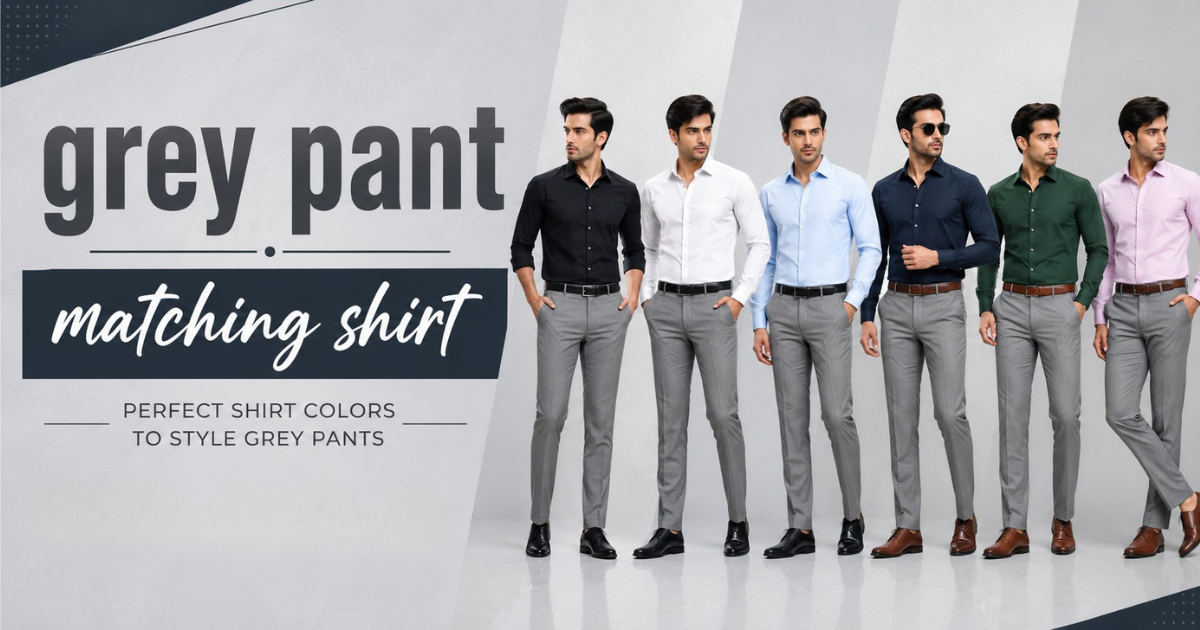 grey pant matching shirt with best colour