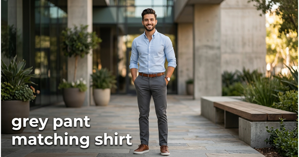 grey pant matching shirt with best combination