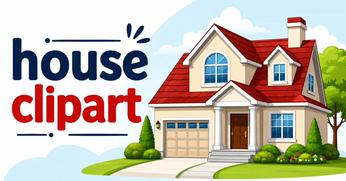 Beautiful house clipart