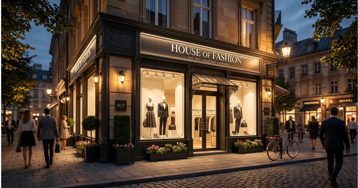 house of fashion with proud