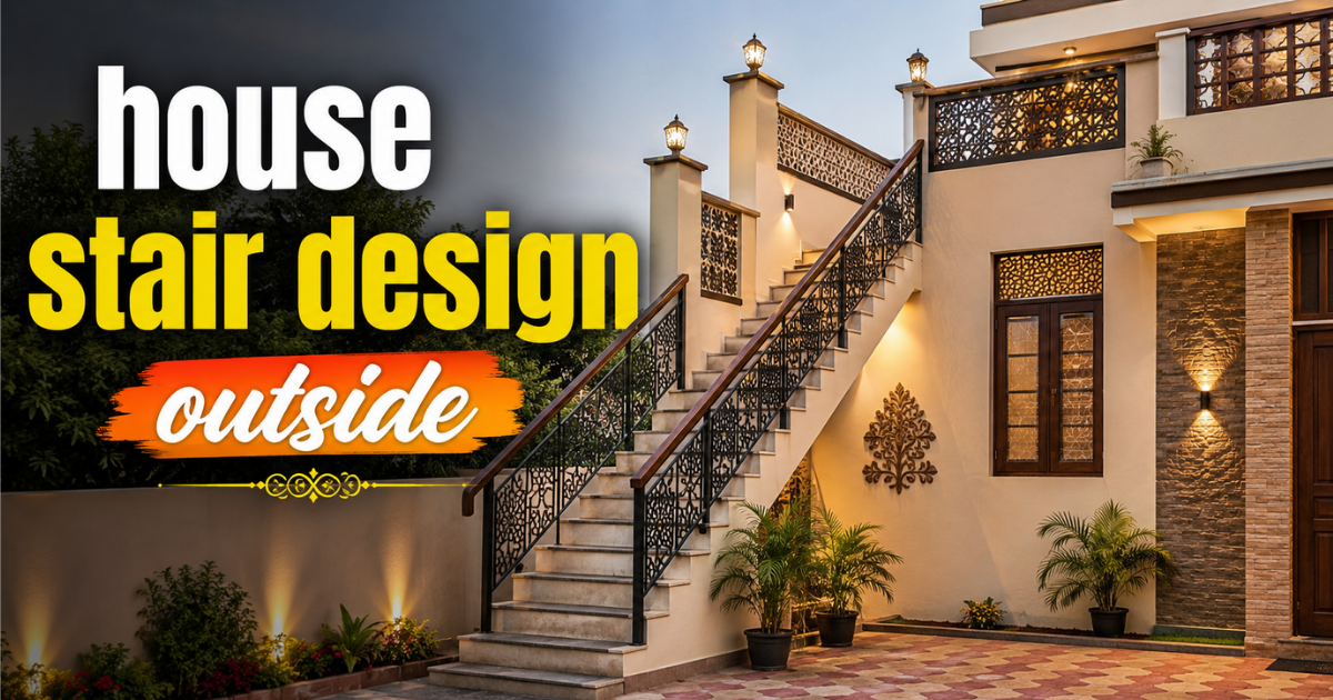 house stair design outside to feel welcoming
