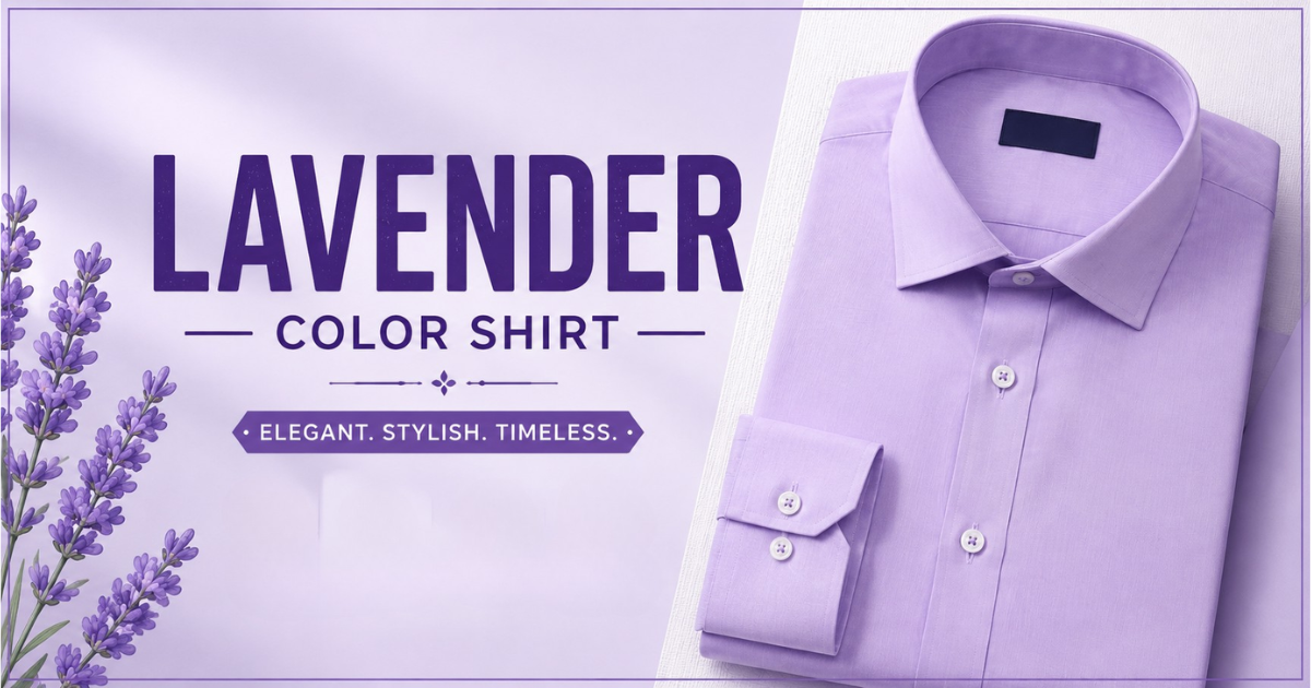 lavender color shirt blends comfort