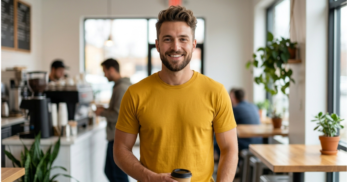 Timeless mustard yellow shirt