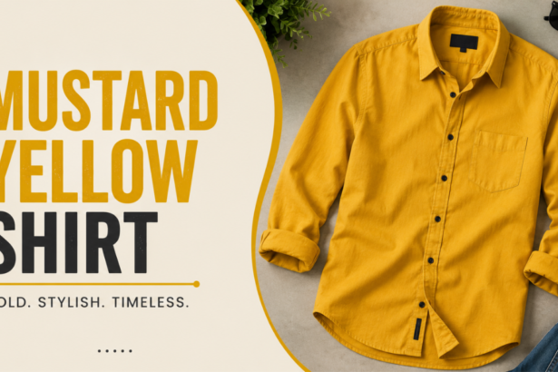 Stylish mustard yellow shirt