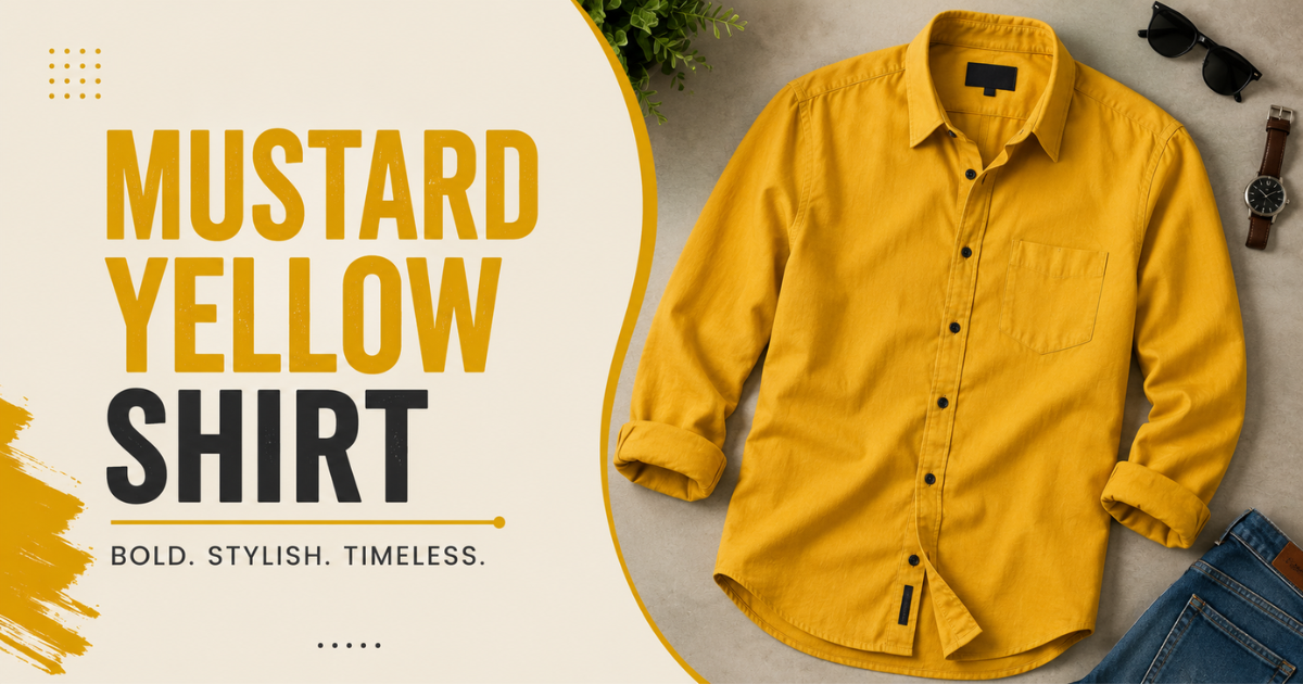 Stylish mustard yellow shirt