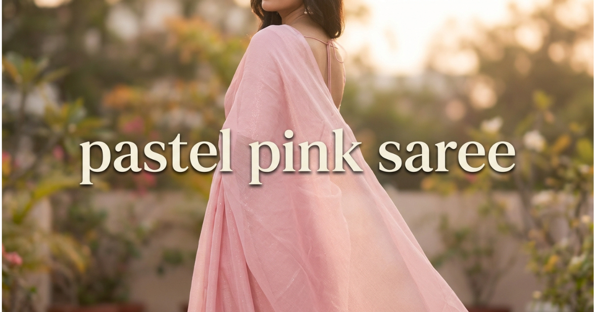 Lovely pastel pink saree