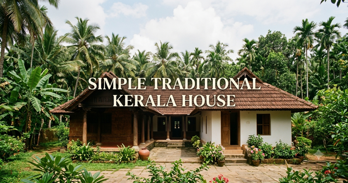 simple traditional Kerala house for beauty