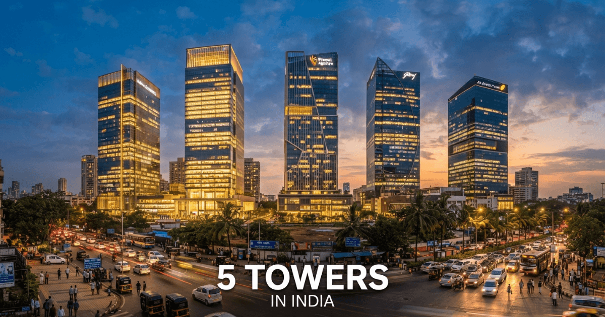 Five Towers skyline view showcasing modern architectural design