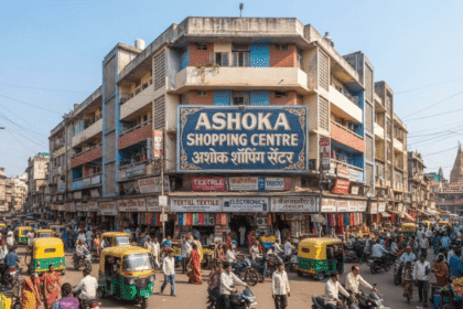 Ashoka Shopping Centre storefront with retail shops displayed