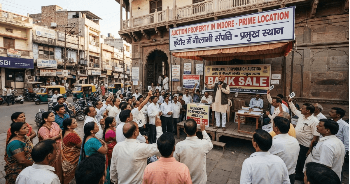 Auction property in Indore attracting local real estate buyers