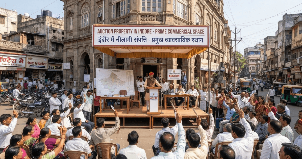 Residential building marked for auction property in Indore