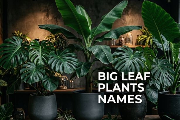 big leaf plants names for knowledge