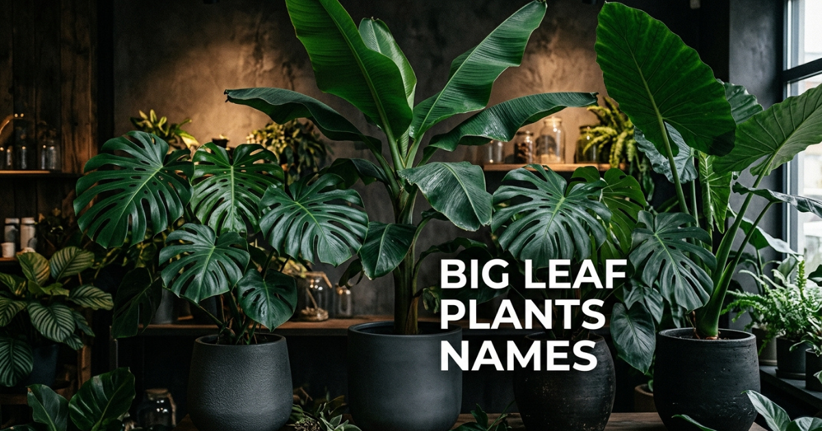 big leaf plants names for knowledge