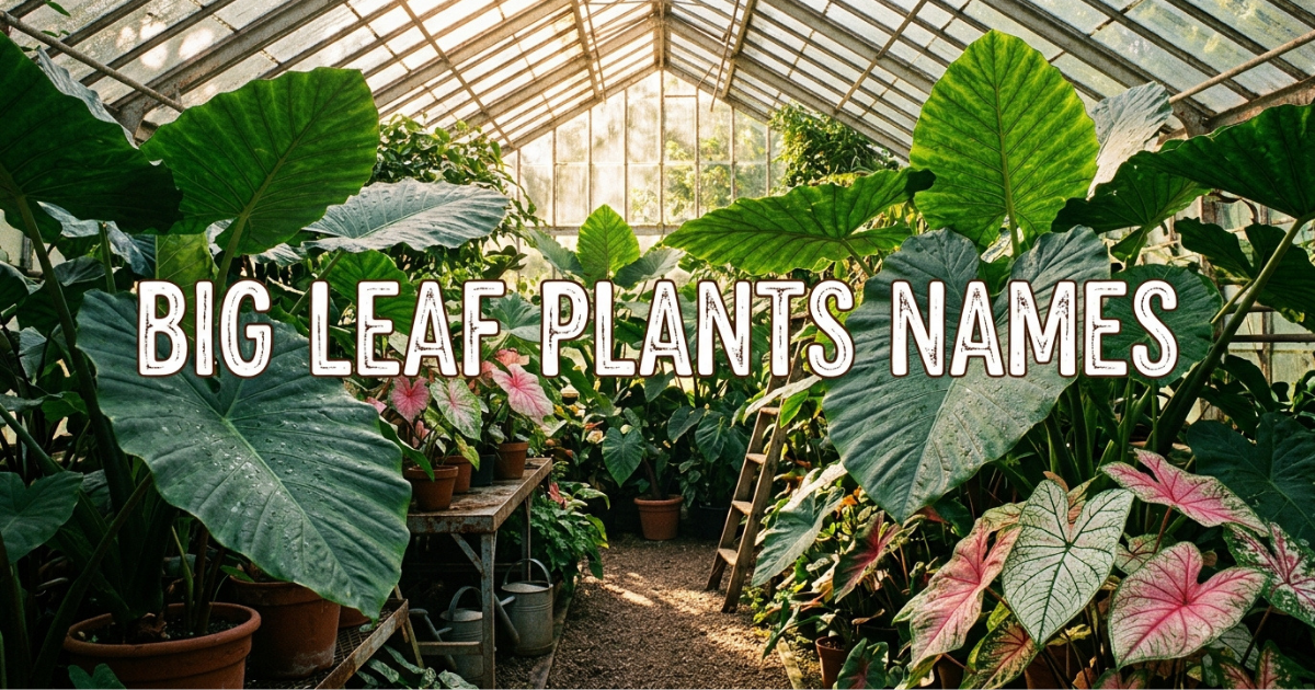 big leaf plants names for your garden