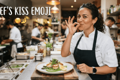 Chef's Kiss Emoji icon celebrating delicious food moments