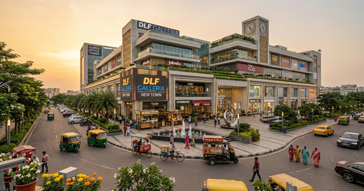 dlf galleria new town sits in New Town, Kolkata