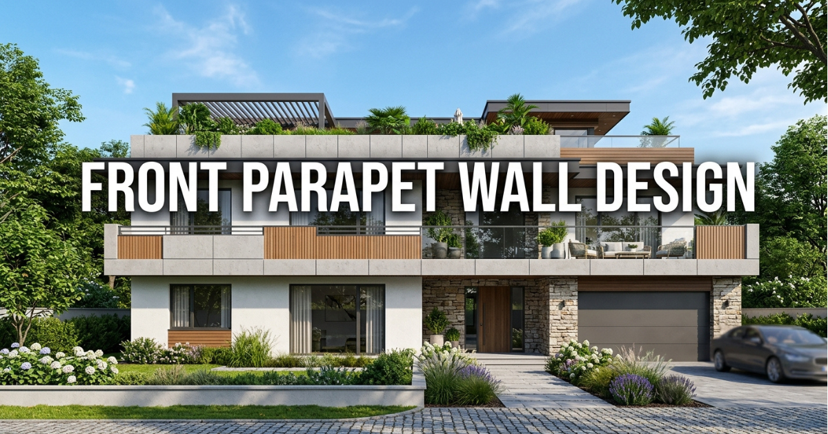 front parapet wall design for beautiful appearance