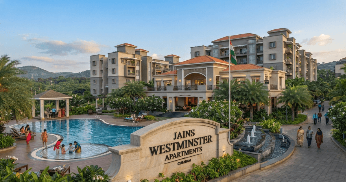 Spacious rooms at Jains Westminster Apartments community