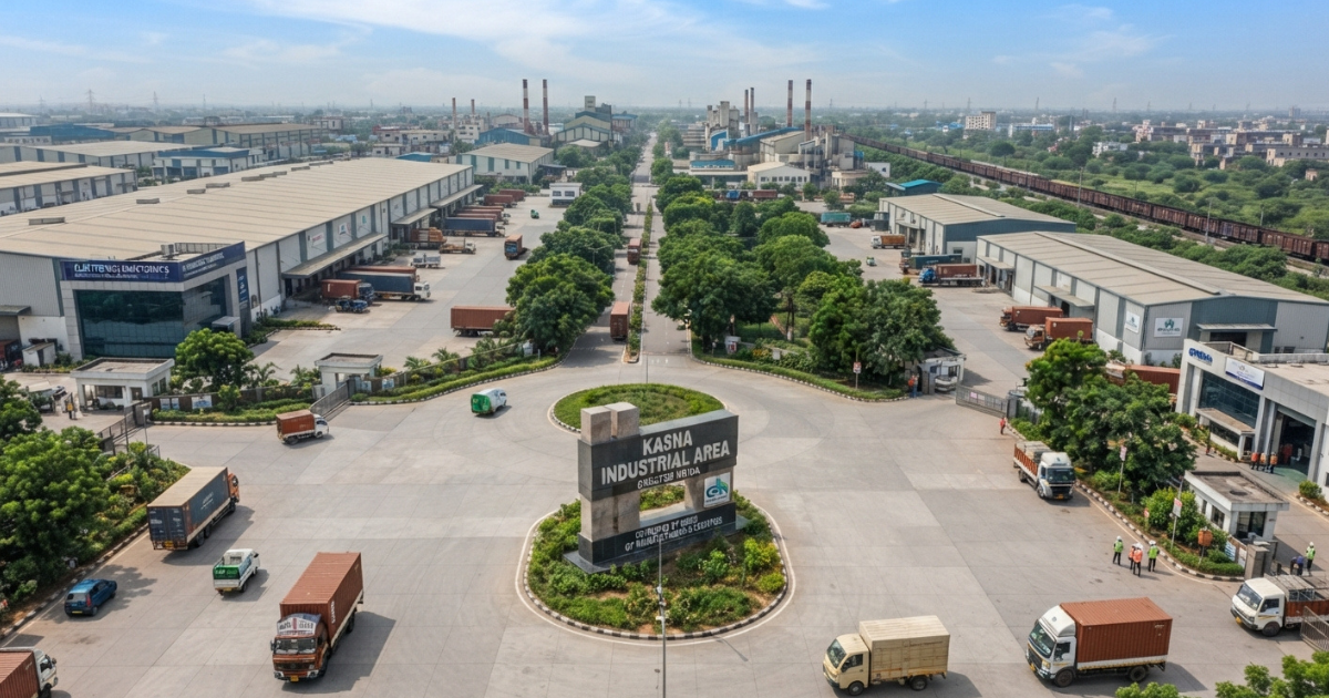kasna industrial area is offering industrial plots