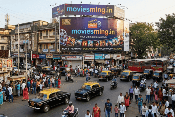 Moviesming.in website homepage showing movie download categories displayed