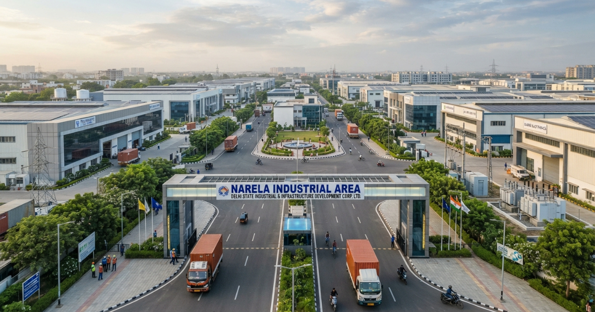 narela industrial area with plastics units