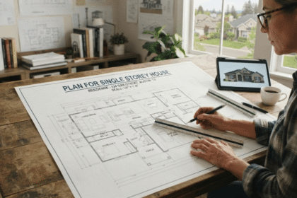 Plan for Single Storey House – Ideal Small Family Home