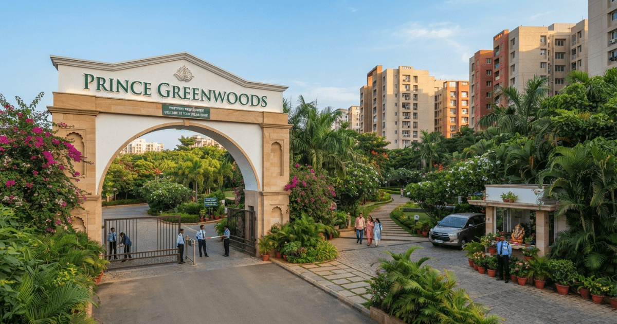 Scenic view of Prince Greenwoods residential neighborhood area