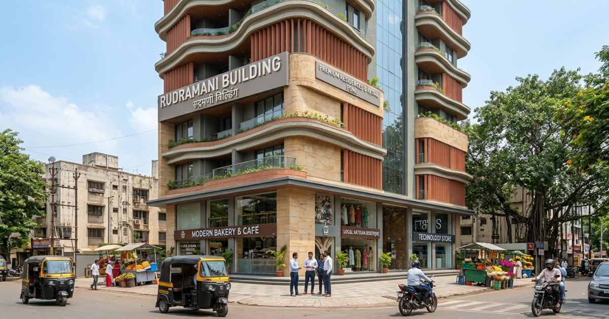 rudramani building as business tower