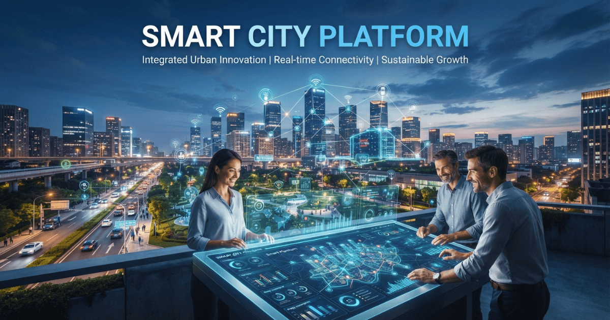 Smart City Platform connecting sensors, citizens, and city services