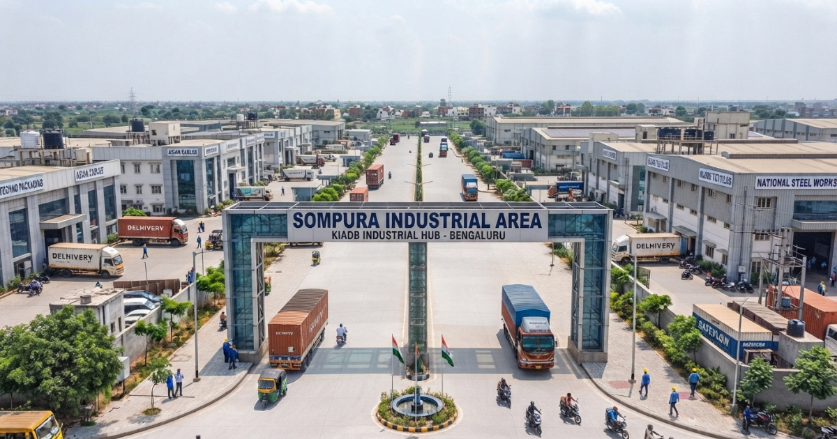 sompura industrial area with strong infrastructure