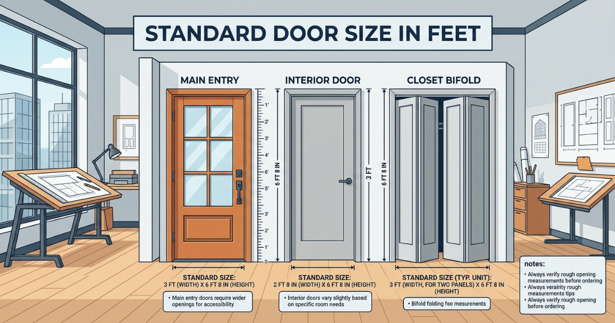 standard door size in feet avoid common mistakes