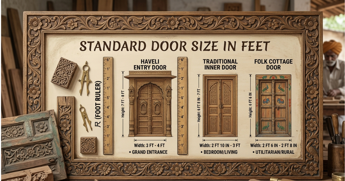 standard door size in feet covers measuring tips