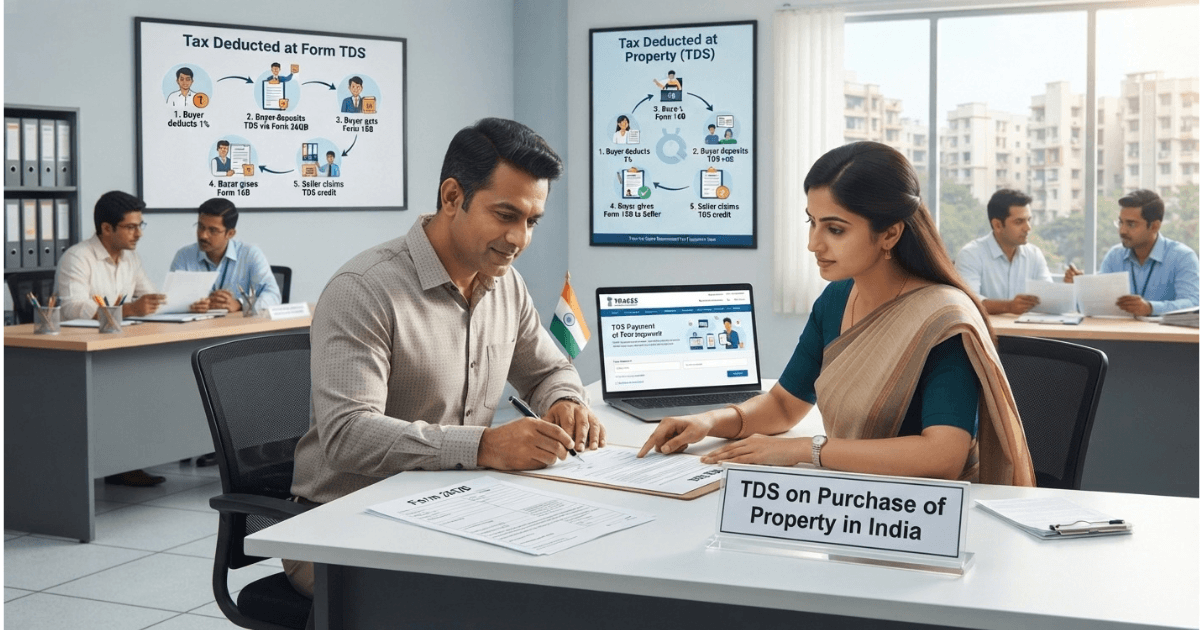TDS on Purchase of Property explained with tax documents